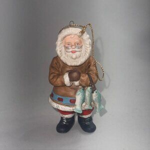 Santa Claus Around World Danbury Mint Christmas Ornament Figurine Greenland Vtg